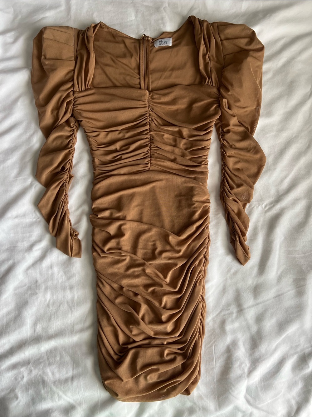 Oh Polly Nude Sheer Dress